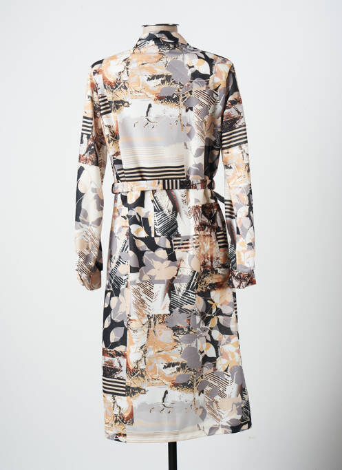 Robe mi-longue beige 20/20 pour femme