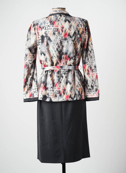 Robe mi-longue gris GUY DUBOUIS pour femme