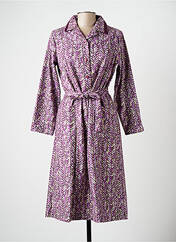 Robe mi-longue violet MARIE DE MARCILLE pour femme seconde vue