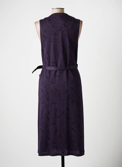 Robe mi-longue violet 20/20 pour femme