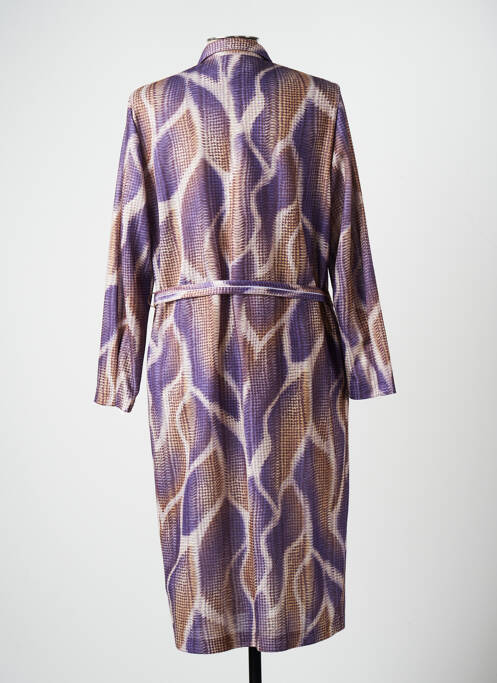 Robe mi-longue violet LISA CHESNAY pour femme