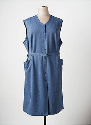 Robe mi-longue sans manche sans manche bleu 20/20 femme