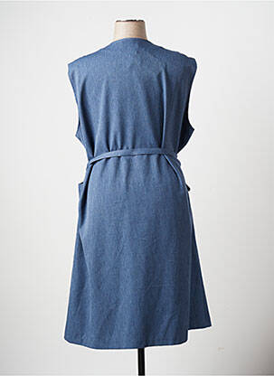 Robe mi-longue sans manche sans manche bleu 20/20 femme