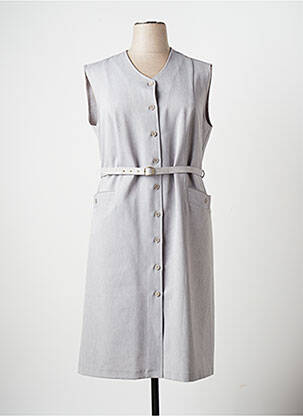 Robe mi-longue sans manche sans manche gris 20/20 femme