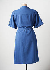 Robe mi-longue bleu MARIE DE MARCILLE pour femme seconde vue