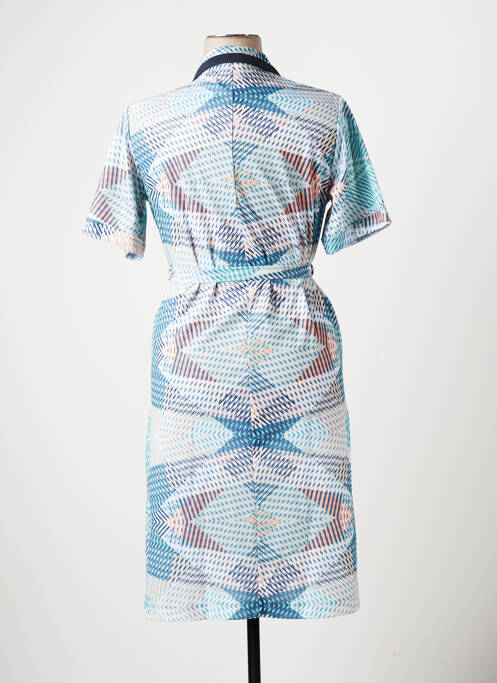 Robe mi-longue bleu MARIE DE MARCILLE pour femme