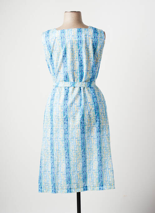 Robe mi-longue bleu MARIE DE MARCILLE pour femme