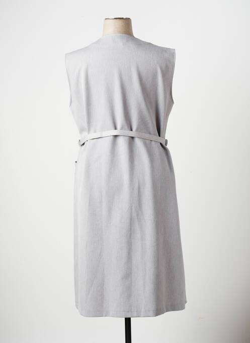 Robe mi-longue gris 20/20 pour femme