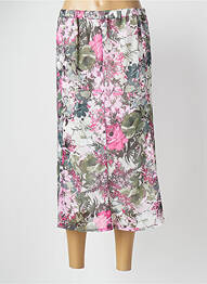 Jupe mi-longue taille normale rose VALMODE femme