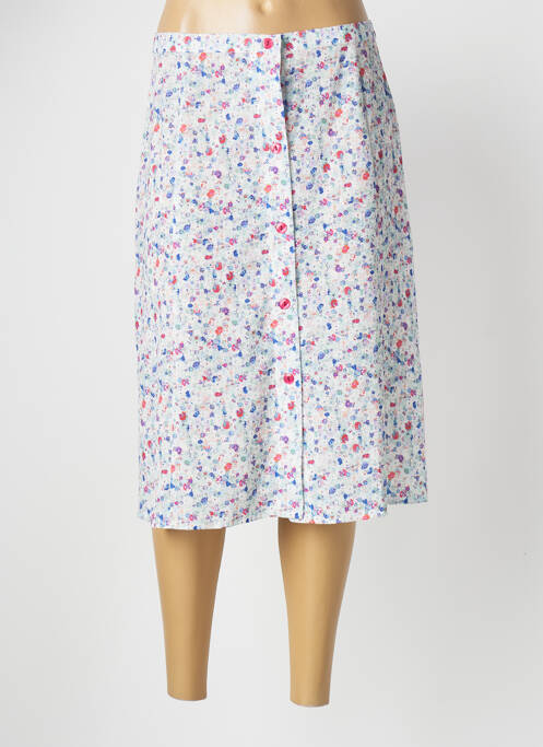 Jupe mi-longue coupe évasée rouge MARIE DE MARCILLE femme