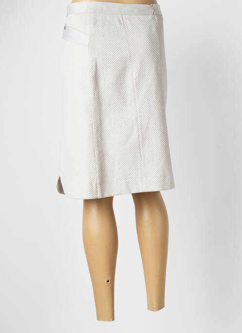 Jupe mi-longue beige MASSY pour femme