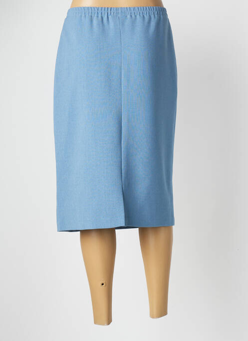 Jupe mi-longue bleu GUY DUBOUIS pour femme