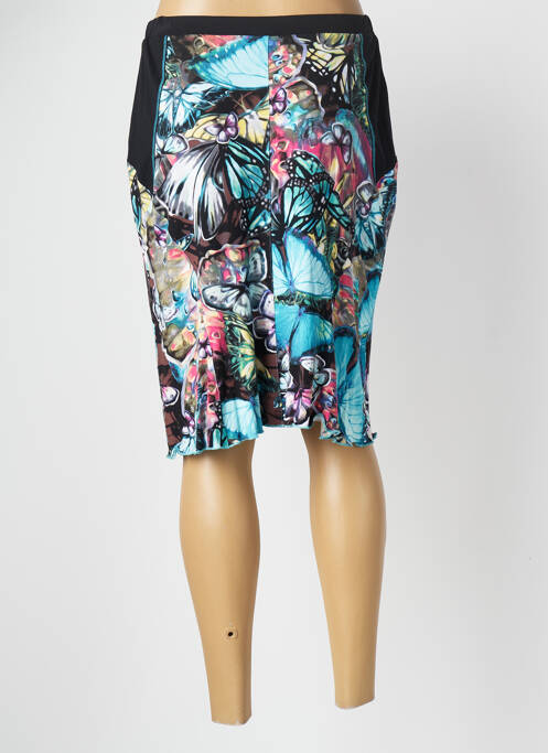 Jupe mi-longue bleu GUY DUBOUIS pour femme