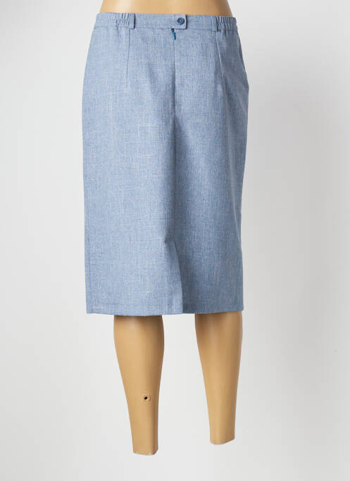 Jupe mi-longue bleu VALMODE pour femme