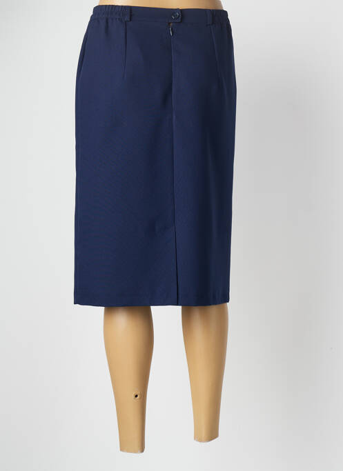 Jupe mi-longue bleu VALMODE pour femme