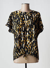 Blouse manches courtes manches courtes noir CKS femme