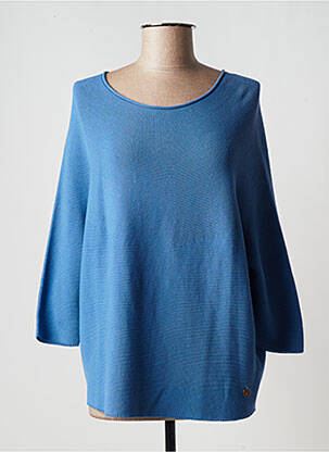 Pull stretch manches 3/4 bleu LE PETIT BAIGNEUR femme
