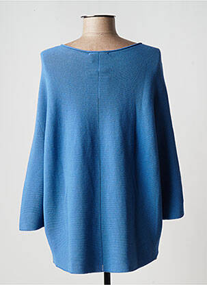 Pull stretch manches 3/4 bleu LE PETIT BAIGNEUR femme
