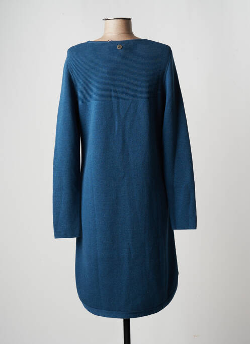 Robe mi-longue manches longues manches longues bleu LE PETIT BAIGNEUR femme