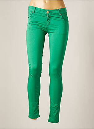 Pantalon slim taille basse taille basse vert ARTIGLI femme