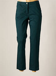 Pantalon chino tissage popeline taille normale vert NICE THINGS femme