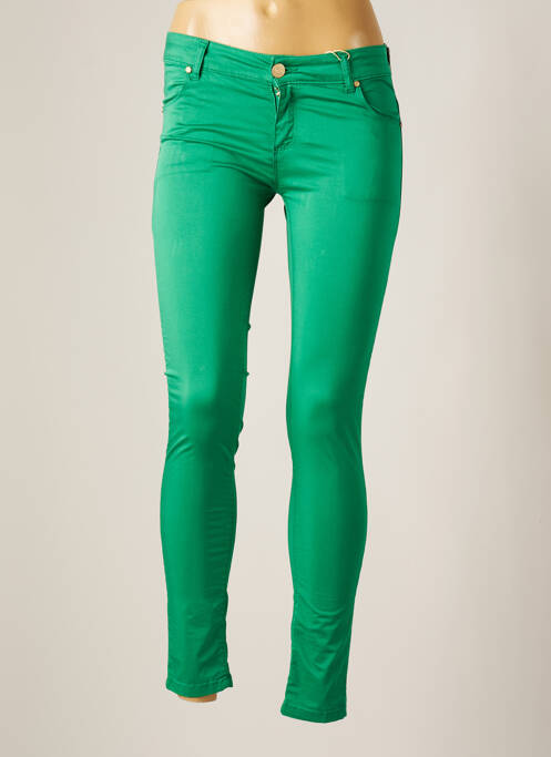 Pantalon slim vert ARTIGLI pour femme