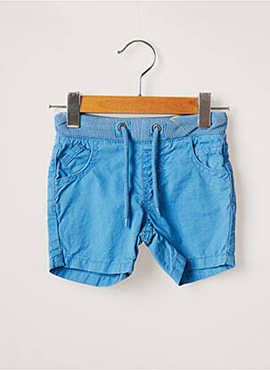 Short tissage popeline taille ajustable bleu LOSAN garcon