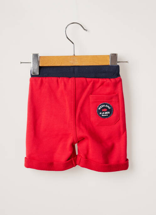 Short stretch taille élastique rouge WEEK END A LA MER garcon
