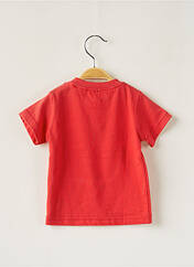 T-shirt rouge P'TITES CANAILLES pour garçon seconde vue