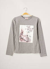 T-shirt gris BADGIRL pour fille seconde vue