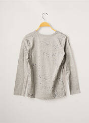 T-shirt gris MINI MIGNON pour fille seconde vue