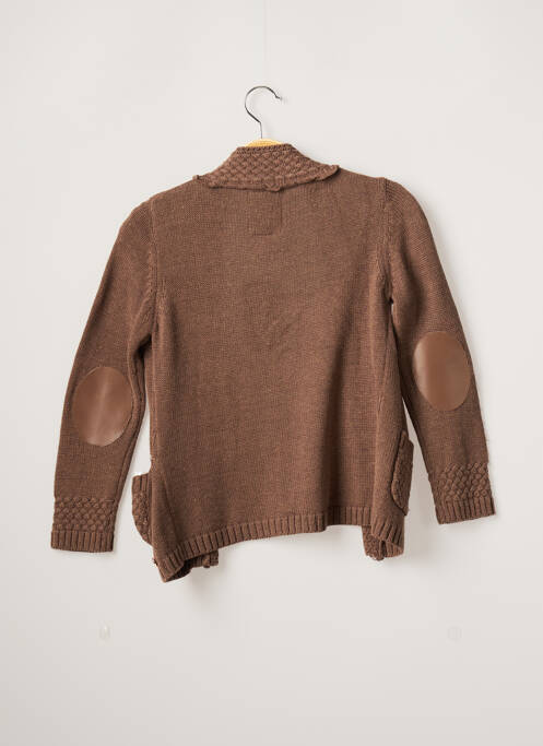 Gilet manches longues marron MAYORAL pour fille