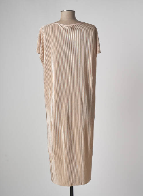 Robe mi-longue beige VERO MODA pour femme