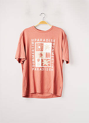 T-shirt orange S.OLIVER pour homme
