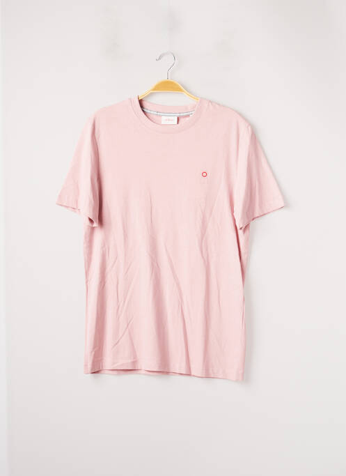 T-shirt rose S.OLIVER pour homme