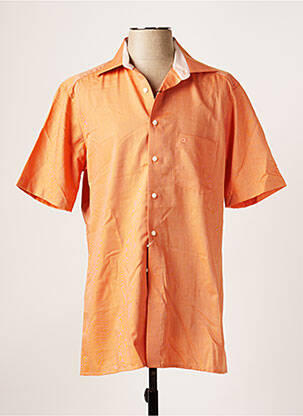 Chemise manches courtes orange OLYMP pour homme