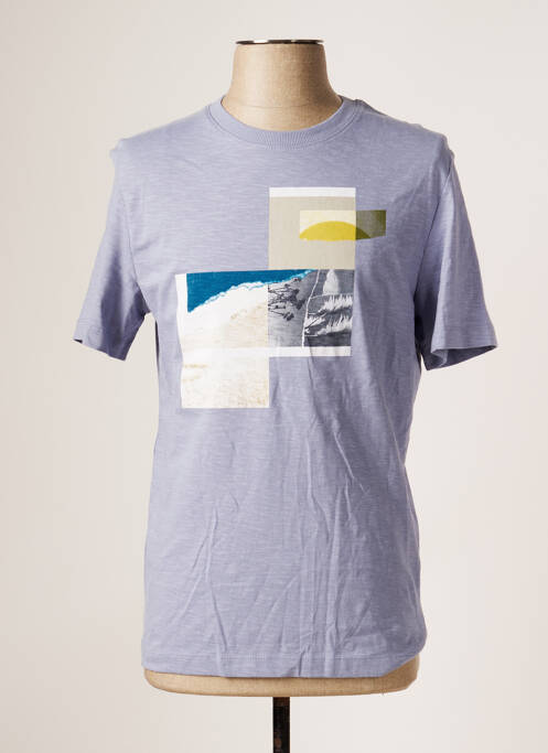 T-shirt bleu S.OLIVER pour homme