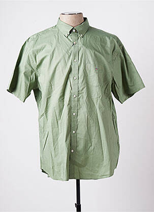 Chemise manches courtes vert GANT pour homme