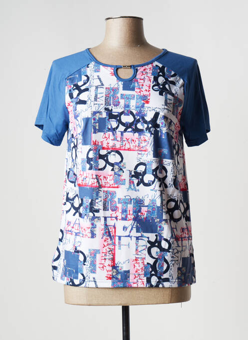 T-shirt bleu ELEANE pour femme