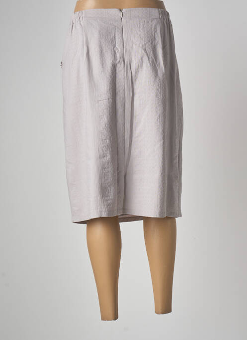 Jupe mi-longue gris GRIFFON pour femme