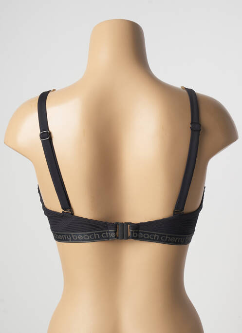 Haut de maillot de bain stretch haut soutien-gorge emboitant noir CHERRY BEACH femme