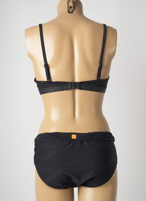 Maillot de bain 2 pièces noir CHERRY BEACH pour femme