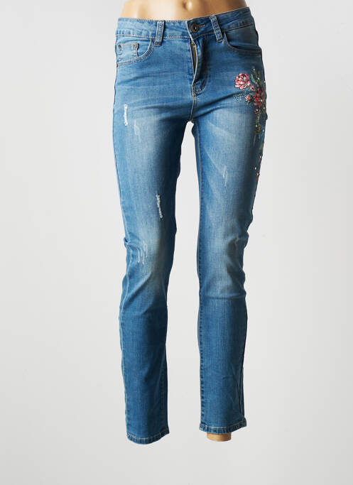 Jeans coupe slim bleu X-MAX pour femme