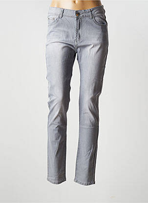 Pantalon slim gris X-MAX pour femme