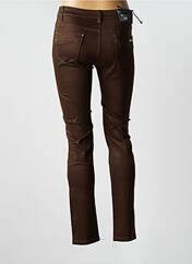 Pantalon slim marron X-MAX pour femme seconde vue