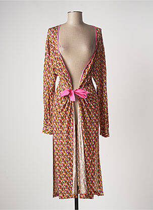 Veste kimono manches longues orange PAME CARRIONI femme