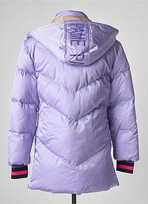 Doudoune poches a capuche violet PAME CARRIONI femme