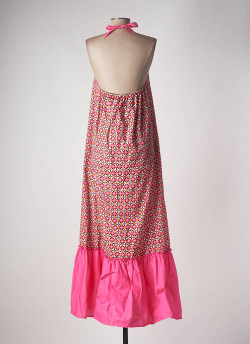 Robe longue rose PAME CARRIONI pour femme