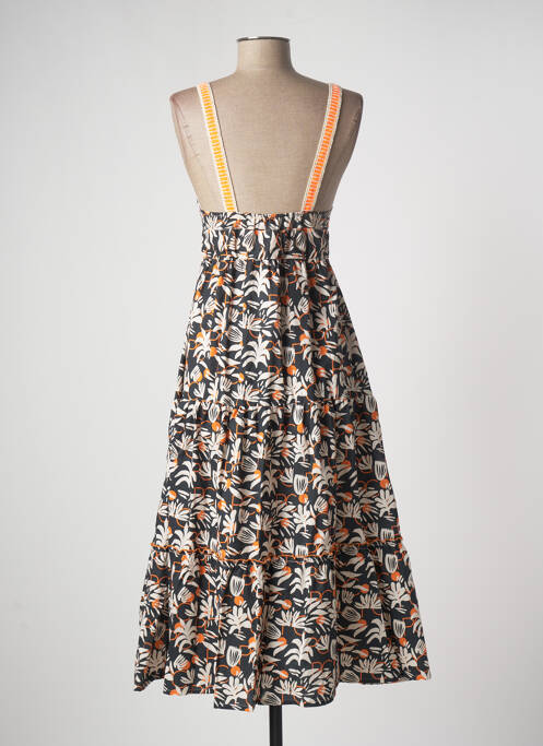 Robe mi-longue noir PAME CARRIONI pour femme