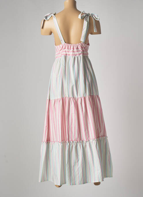 Robe mi-longue rose PAME CARRIONI pour femme